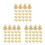 90Pcs Golden Metal and Plastic Push Pins for Map Marking and Posts 4