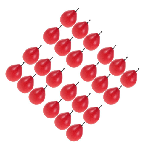 24Ud Artificiales Rojas De Espuma Para Decoración Y Exhibición 2