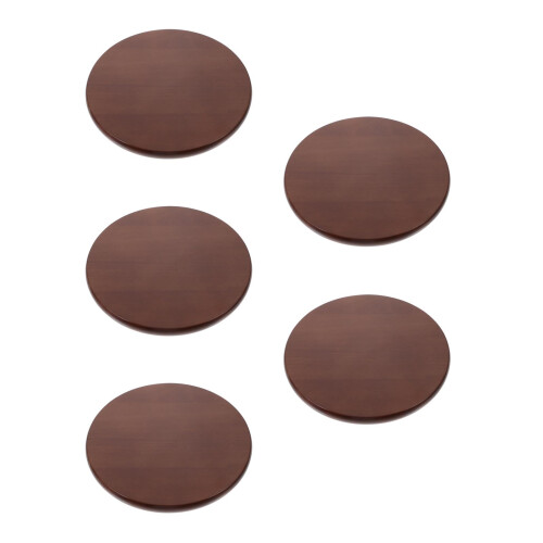 5Ud Accesorio Taburete Asiento Redondo Madera Color Marrón 1