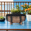 Macetero Rústico Barril Dorado PP Para Jardín Hogar 4