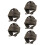 5Ud Casco Protector Ajustable Para Mayores Gorro Gris Confortable 6