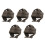 5Ud Casco Protector Ajustable Para Mayores Gorro Gris Confortable 3