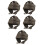 5Ud Casco Protector Ajustable Para Mayores Gorro Gris Confortable 8