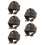 5Ud Casco Protector Ajustable Para Mayores Gorro Gris Confortable 4