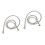 2Ud Manguera De Ducha Flexible Acero Inoxidable Plateada Resistente 4