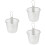 3Ud Cestas De Acero Inoxidable Colador Reutilizable Plata 8