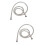 2Ud Manguera De Ducha Flexible Acero Inoxidable Plateada Resistente 7
