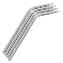 8Ud Herramientas De Acero Para Bordar Y Encordar Cuerda Paracord Plata