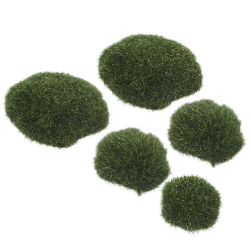 4 Piezas Rocas De Musgo Artificial Para Interior Y Exterior