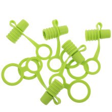 10Ud Cubrebotellas Silicona Verde Para Niños Fácil De Limpiar