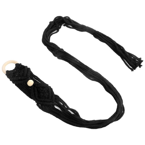 2Ud Colgador Ukulele Macramé Lino Color Beige 2