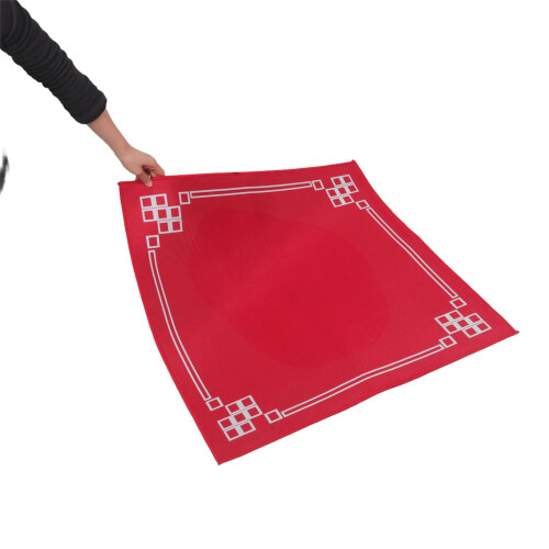 Antislip Mahjong Tafelbescherming Speelmat Rood 1