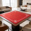 Antislip Mahjong Tafelbescherming Speelmat Rood 5