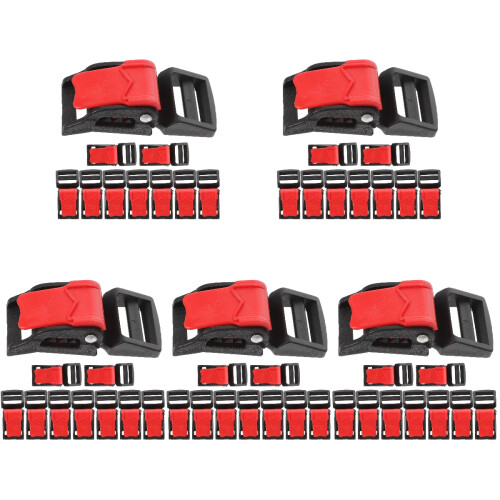 50Ud Hebillas Reemplazo Correa Casco Material ABS Acero Multi 2