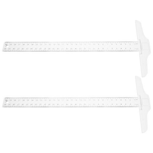 10Ud T Plástico Transparente Herramienta De Medición 1