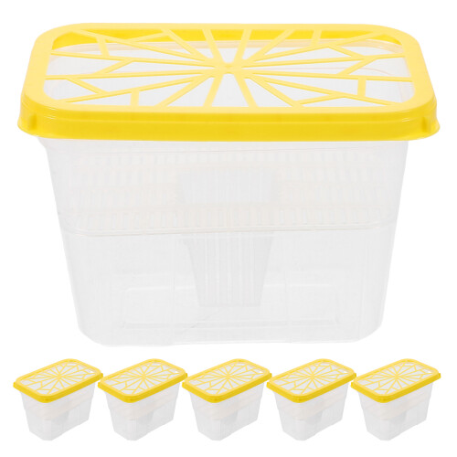 6Ud Absorbente De Humedad Plástico Amarillo Reponible
