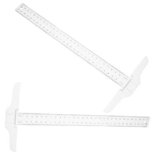 10Ud T Plástico Transparente Herramienta De Medición 2