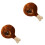 2Ud Accesorio Drumsticks Marrón, Gorro Cómodo Y Para Niños 3
