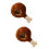 2Ud Accesorio Drumsticks Marrón, Gorro Cómodo Y Para Niños 7