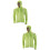 2Pièces Manteau Cyclisme Vert Réfléchissant Et Portable 7