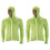 2Pièces Manteau Cyclisme Vert Réfléchissant Et Portable 2
