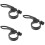 3Pièces Colliers De Serrage Aluminium Route Noir Fixation 9