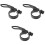 3Pièces Colliers De Serrage Aluminium Route Noir Fixation 5