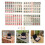 1Ensemble Mini Ensemble Mahjong Portable Melamine Multi Couleur Résistant 8