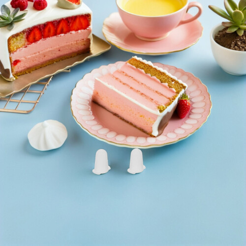 6Pièces Couvre Embouts Silicone Blancs Pour Décoration 2