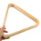 2Pièces Cadre Triangle Billard Bois Beige Compatible 9-Ball Snooker 4