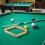 2Pièces Cadre Triangle Billard Bois Beige Compatible 9-Ball Snooker 5