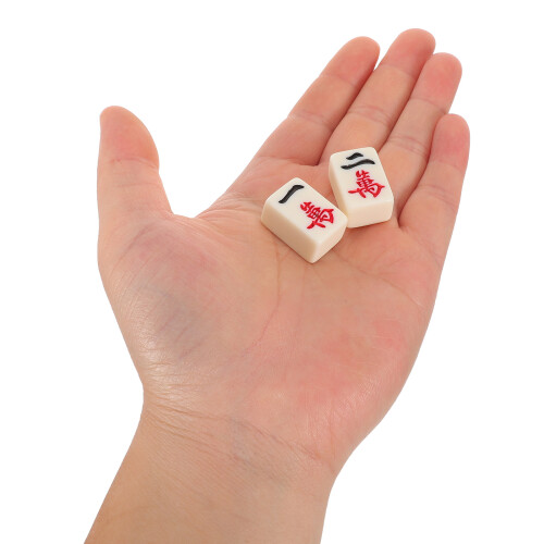 1Ensemble Mini Ensemble Mahjong Portable Melamine Multi Couleur Résistant 2