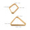 2Pièces Cadre Triangle Billard Bois Beige Compatible 9-Ball Snooker 3