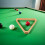 2Pièces Cadre Triangle Billard Bois Beige Compatible 9-Ball Snooker 7