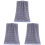 3Pièces Lingettes Douces En Coton Bleu Pour Hygiène Bain 2