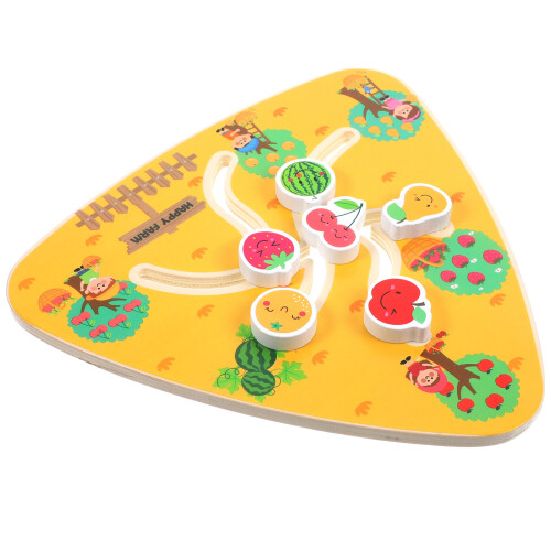 2Pz Tavola Labirinto Legno Gioco Creativo Bambini 2