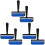 6Pièces Rouleaux Bleus Pour Gravure Artisanat 4