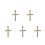 5Pcs Rustic Straw St. 's Cross Irish Cultural Symbol Wall Accent 7