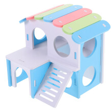 5Pcs White PVC Hamster House Hideouts Sturdy Guinea Pig Villas