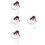 4Pcs White Fruit Picker Net Durable Mesh Basket for Garden 4