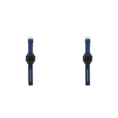 2Pcs Blue Waterproof Electronic Watch for Adults with Luminous Display 2