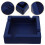 4Pcs Reusable Silicone Ashtray Blue for Indoor Smoking Ash Tray 2