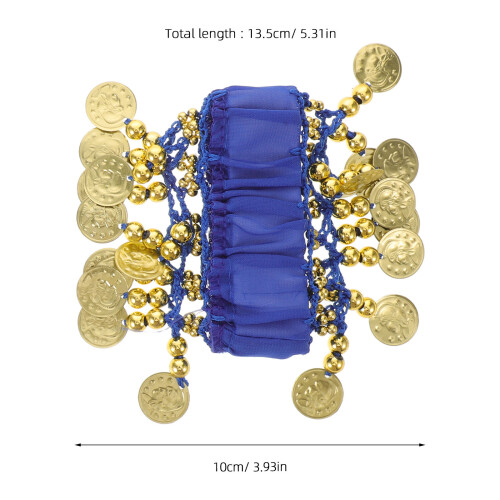 2Pz Cavigliere Con Campanelle A Frangia Per Danza Araba E Costumi 1