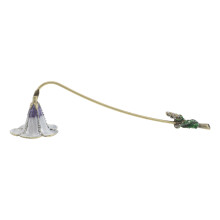 Candle Snuffer - Vintage Metal Handheld With Rhinestone Long Handle