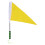 One Set Extendable Handheld Flagpole Stainless Steel For Traffic 1
