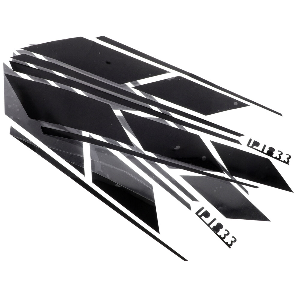 4Pairs Creative Pvc Motorcycle Oil Tank Stickers Durable Decals Black 3601565783772