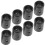 24Pcs Black Foosball Table Stopper Rings Durable PVC for Use 3