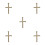 5Pcs Rustic Straw St. 's Cross Irish Cultural Symbol Wall Accent 9