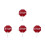 4Pcs Portable Red Stop Sign Paddle PVC for Classroom Interaction Tool 4