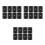 24Pcs Black Foosball Table Stopper Rings Durable PVC for Use 4